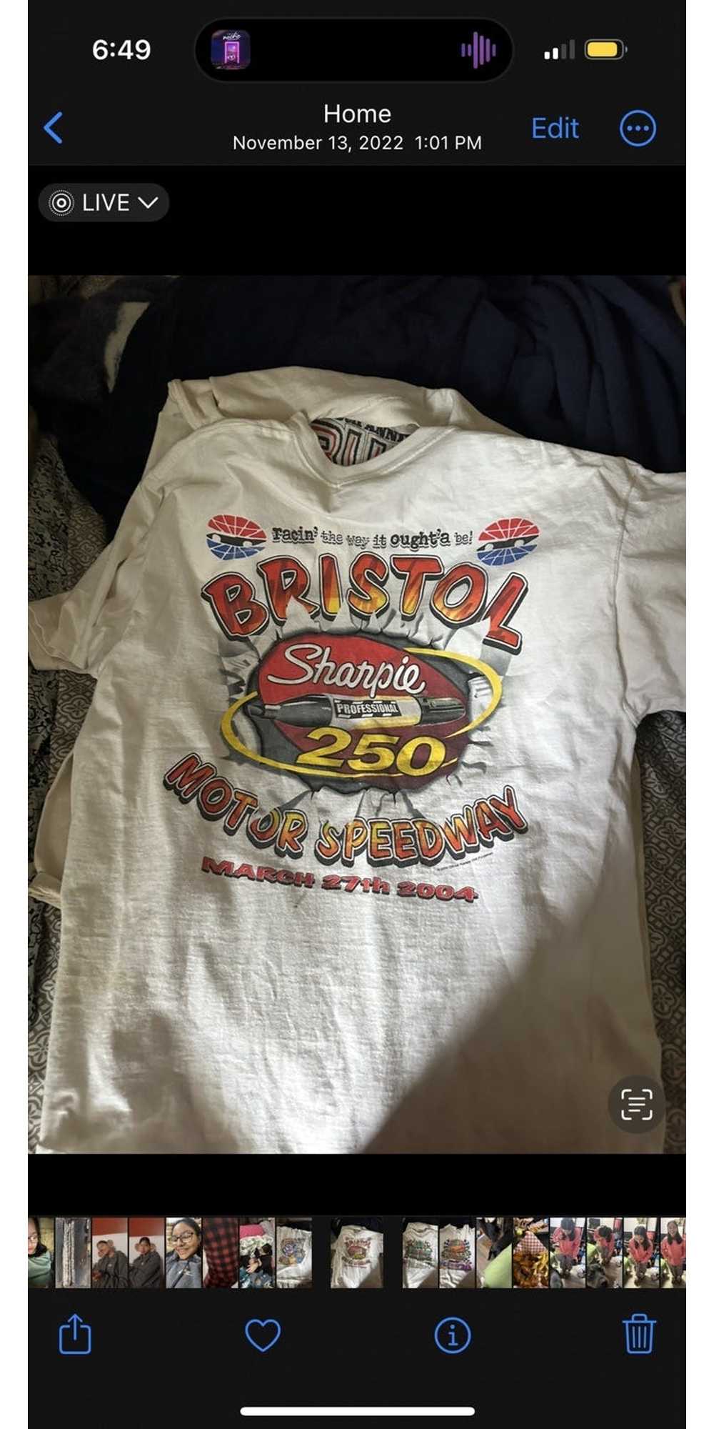 Vintage 2004 Bristol motor speedway sharpie 250 t… - image 2