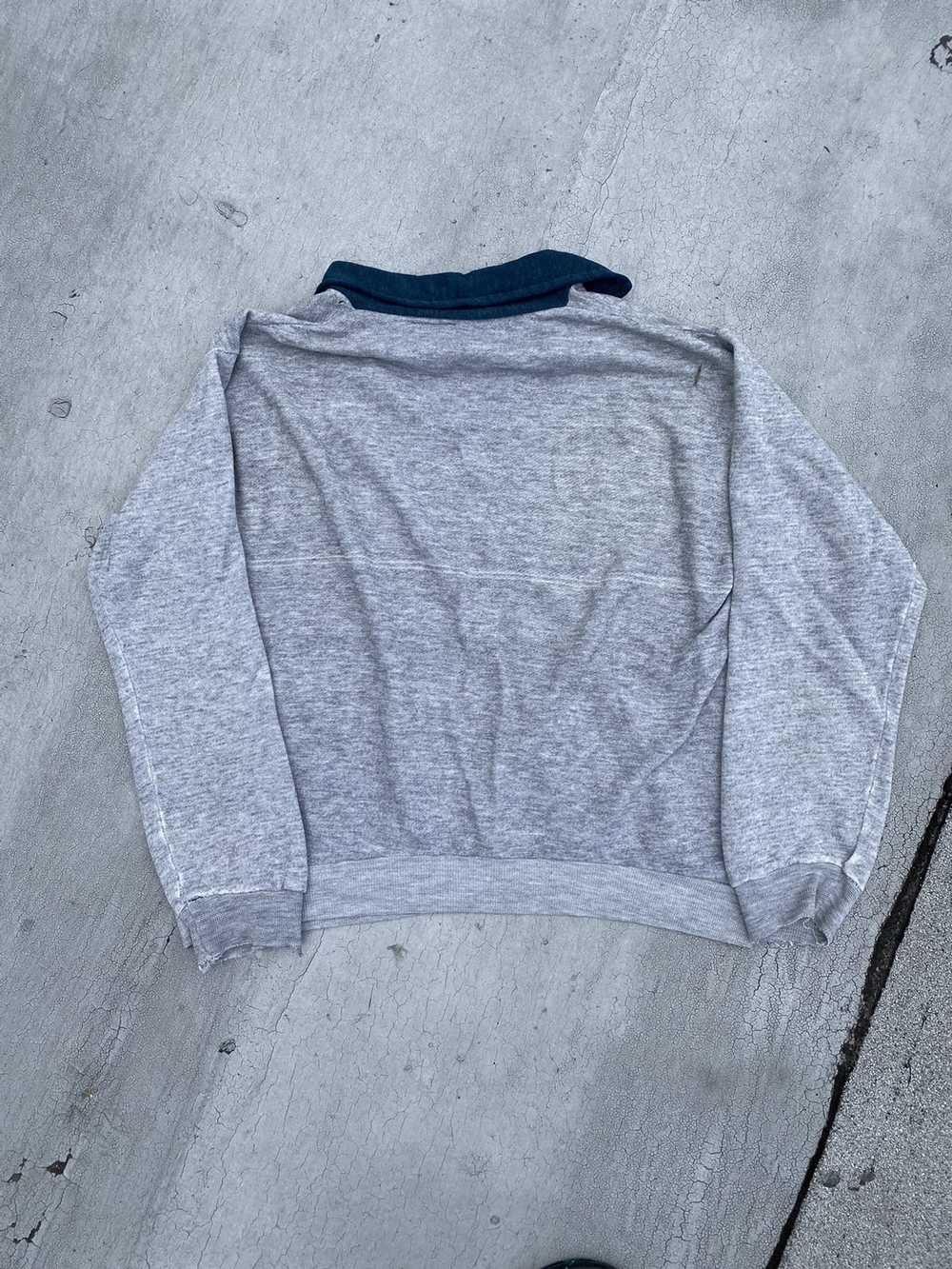 Vintage Distressed collared crewneck sweater - image 2