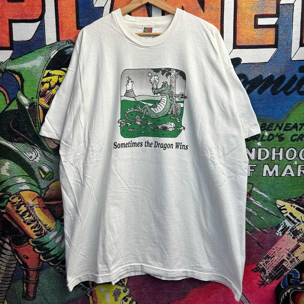 Streetwear Vintage 90’s Dragon Wins Tee Size 3XL - image 1