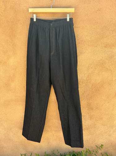 80's Sasson Black Loose Fit Denim Jeans Size: 16,… - image 1