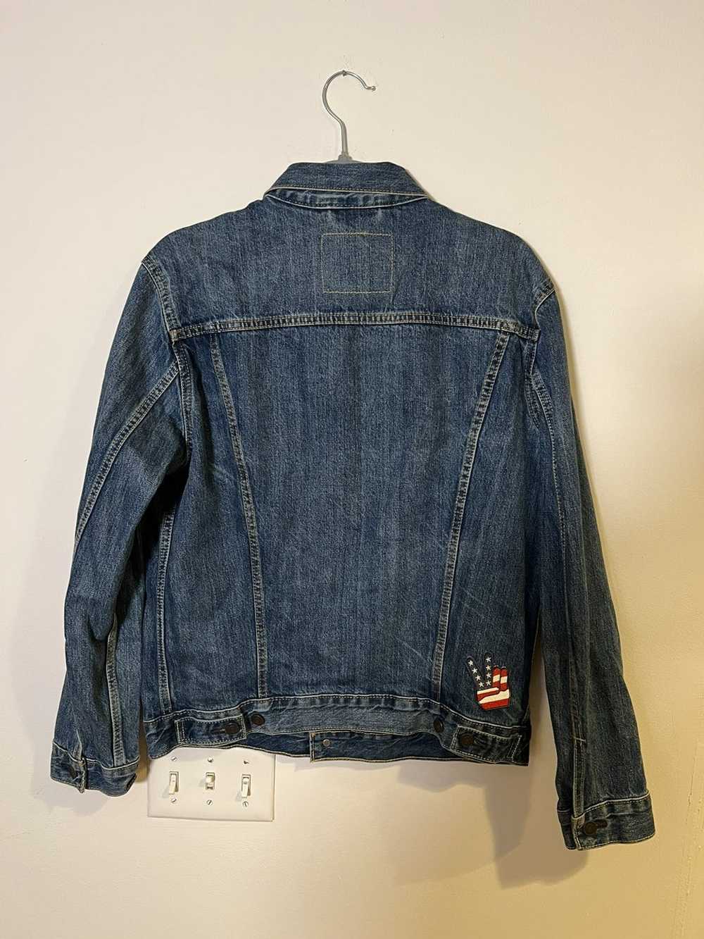 Levi's Levi’s Denim Jacket-Peace Sign Patch - image 3