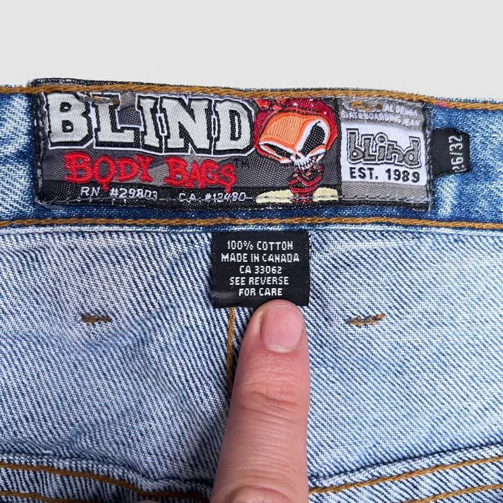 Vintage Blind Skateboard 90s Body Bags Vtg Baggy … - image 4