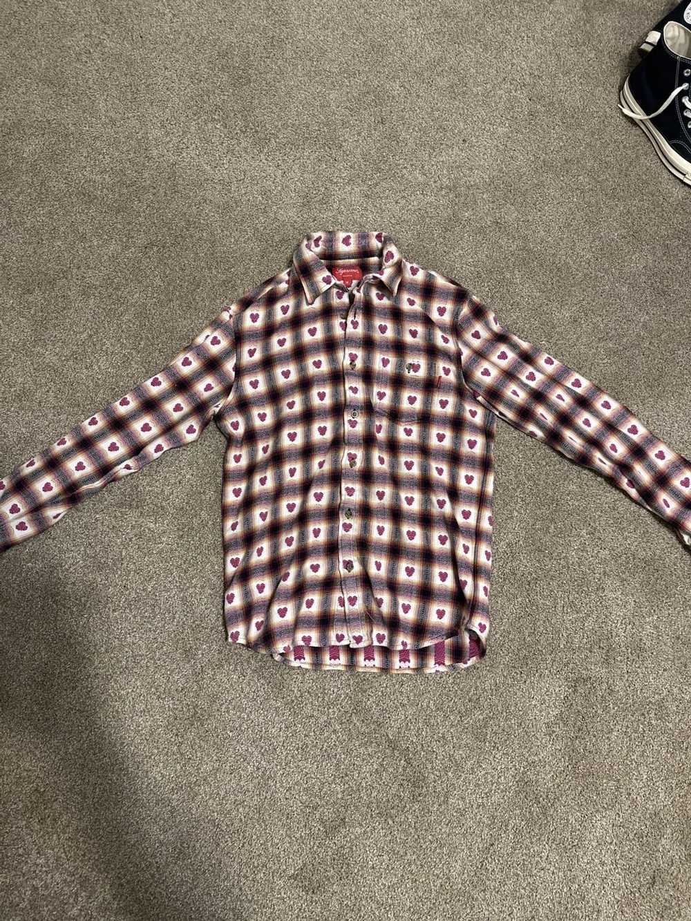 Supreme supreme hearts plaid flannel - image 2