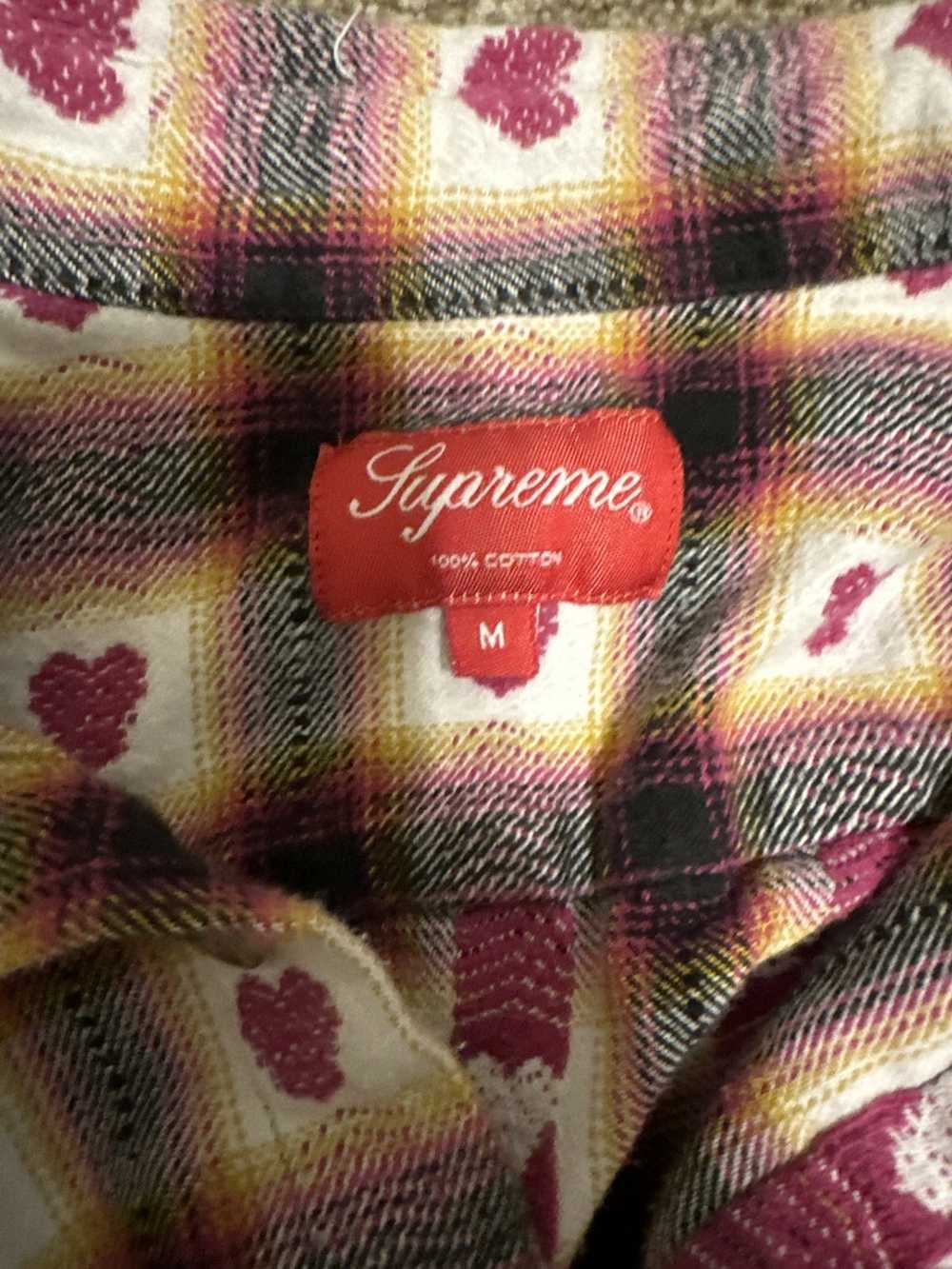 Supreme supreme hearts plaid flannel - image 4