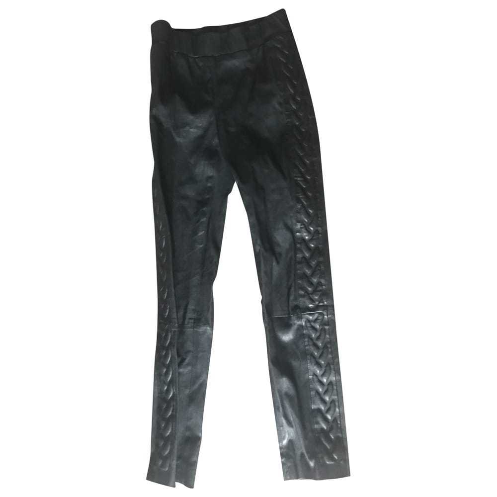 Les Chiffoniers Leather straight pants - image 1