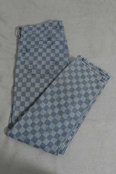 Pacsun PacSun Checkered Slim Taper Jeans