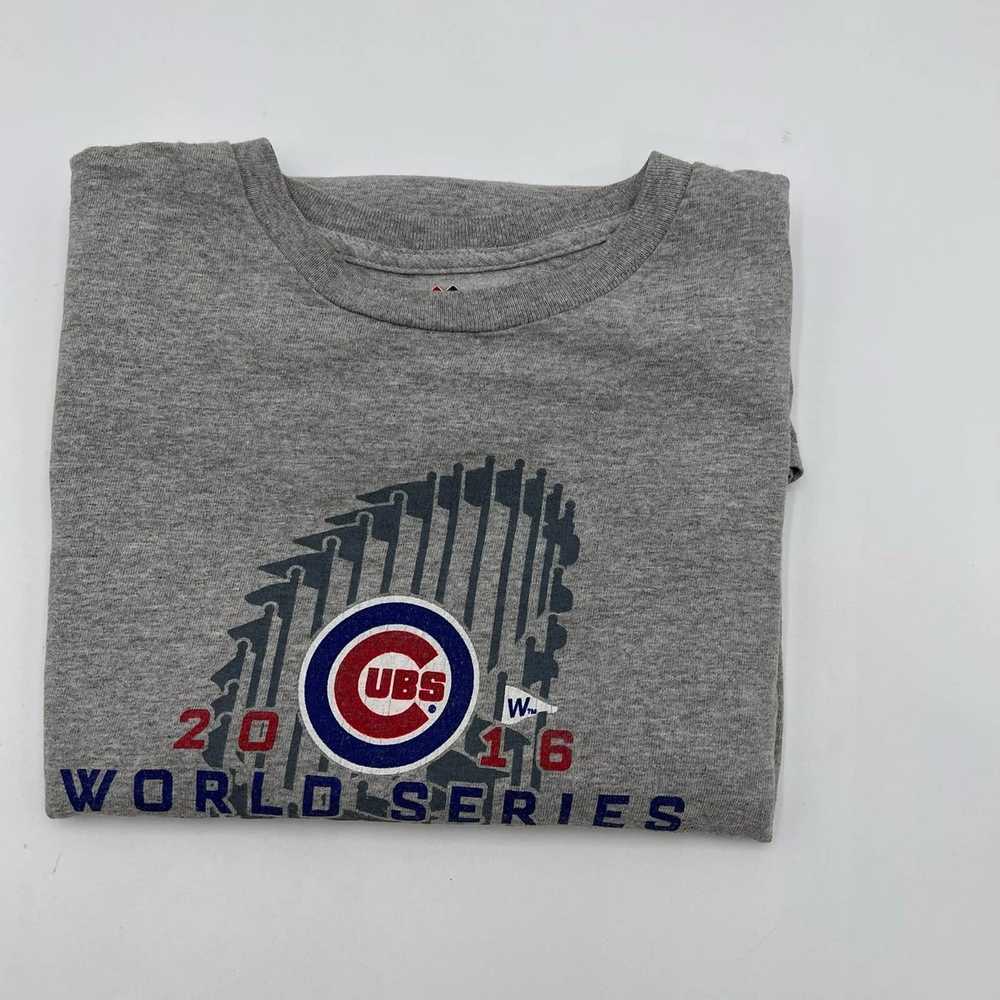 Majestic 2016 MLB Chicago Cubs Shirt Large World … - image 2