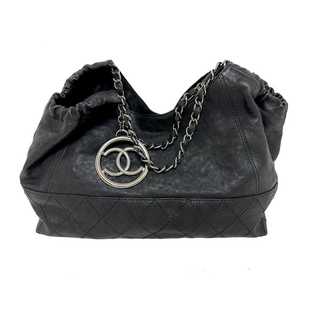 Chanel Coco Cabas leather handbag - image 10