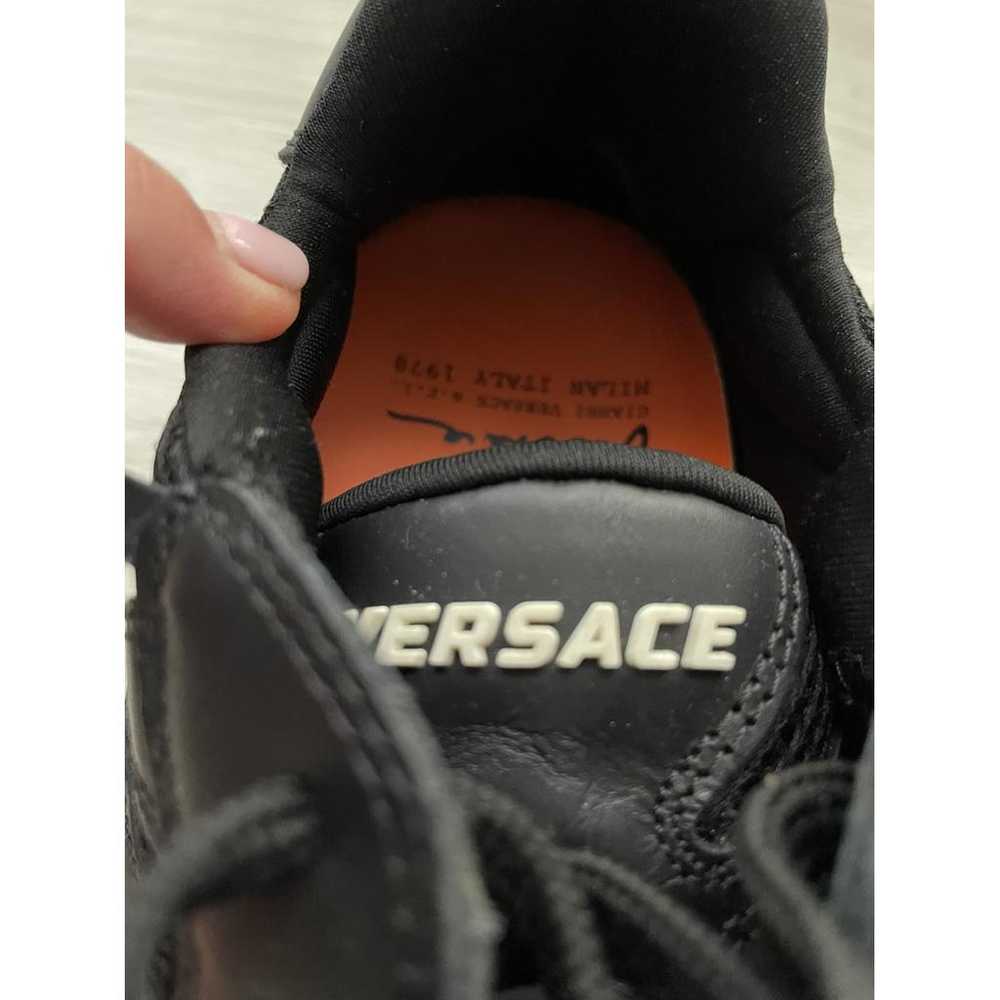 Versace Squalo leather trainers - image 3