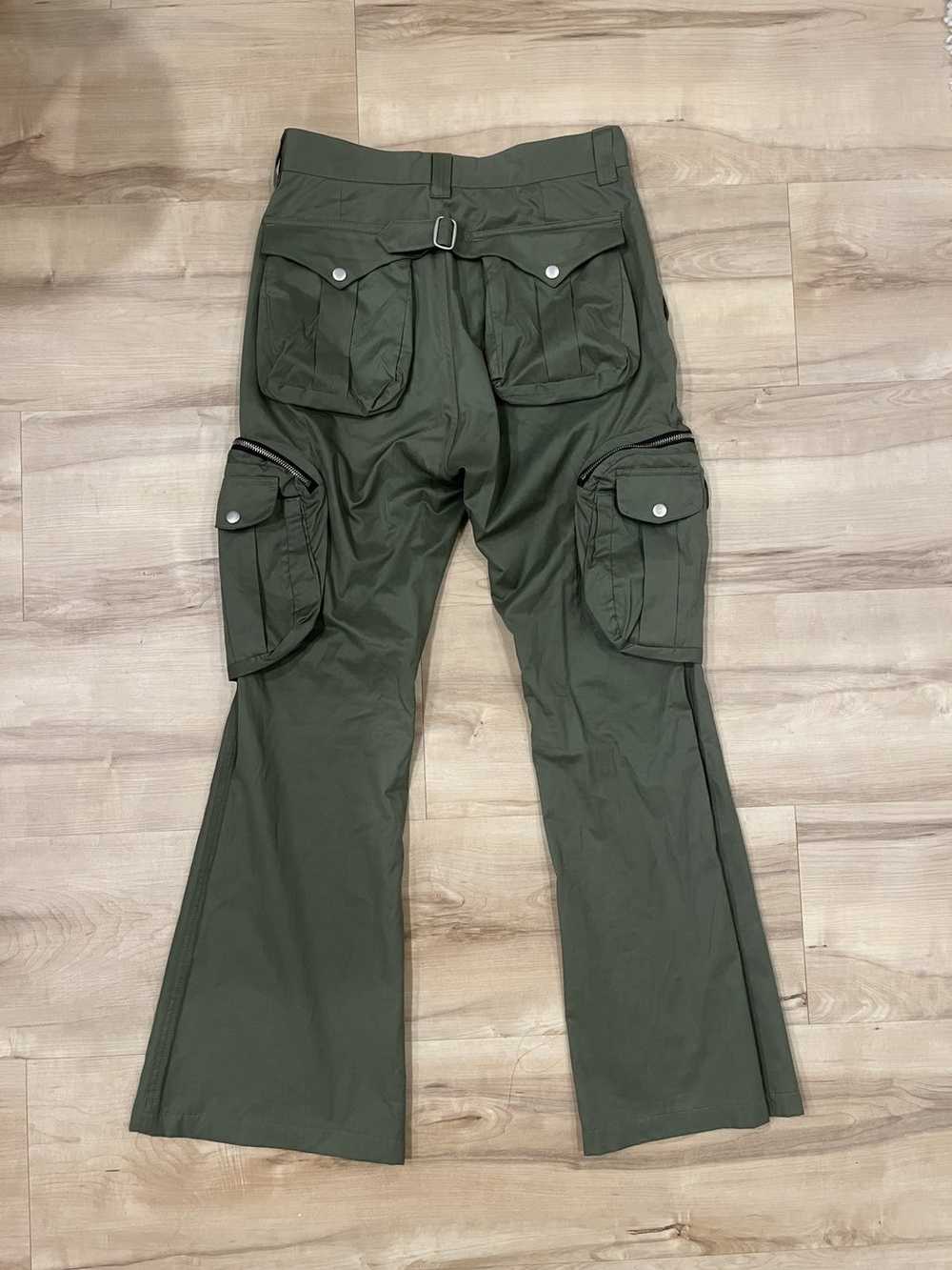 Japanese Brand FFFPOSTALSERVICE Flared Cargo Pants - image 4