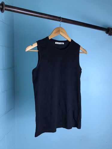 Acne selling Studios 100% Linen Tank Top Black Women's Size Small Made in Portugal