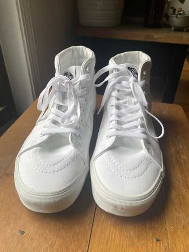 Vans WHITE CANVAS SK8-HI SHOE