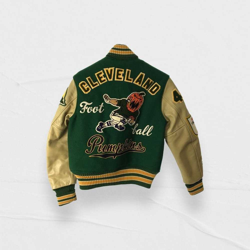 Whitesville Whitesville AFT Green Varsity Jacket - image 1