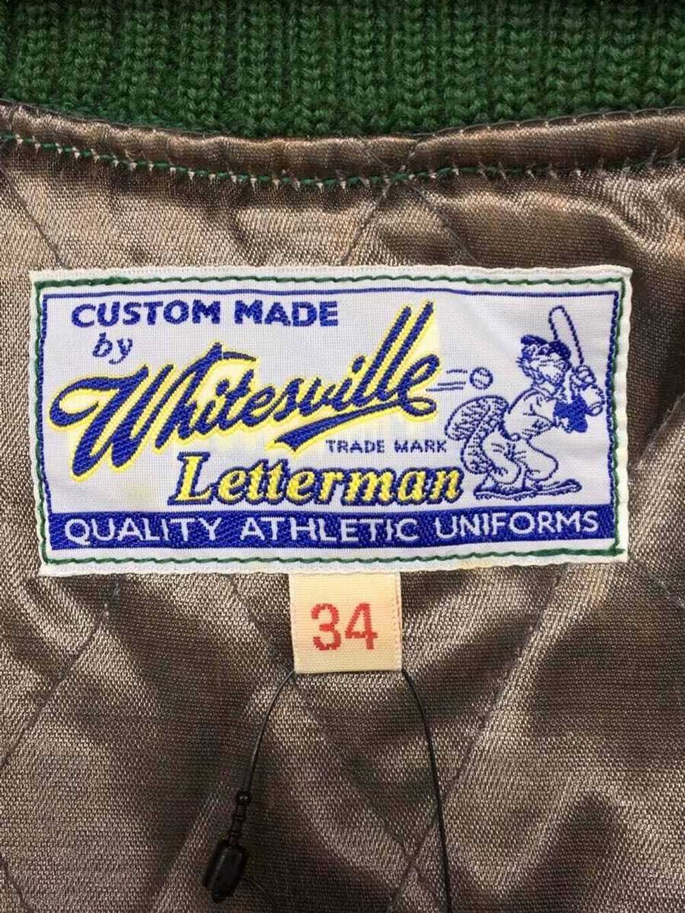 Whitesville Whitesville AFT Green Varsity Jacket - image 3