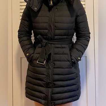 【最終値下げ】BUREBERRY BRIT ロングダウン ブラック BURBERRY Brit Puffer Down Coat Jacket Women's Long Hooded