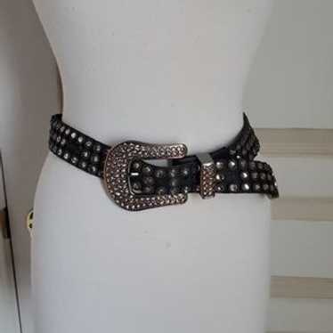 GOD kippys　キッピーズ　レディース　レザーベルト　スワロフスキー Kippys Swarovski Rhinestone embellished studded Leather Belt