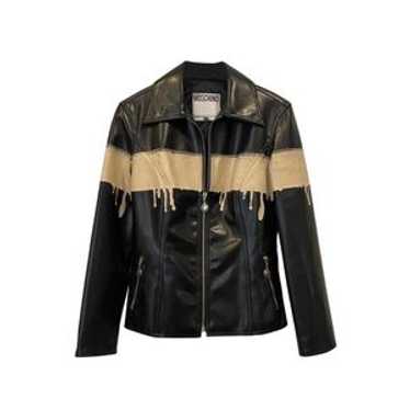 【希少】MOSCHINO JEANS ノーカラージャケット ヴィンテージ 90年 希少】MOSCHINO JEANS ノーカラージャケット ヴィンテージ 90年