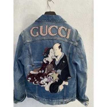 Gucci embroidered denim jacket - Gem