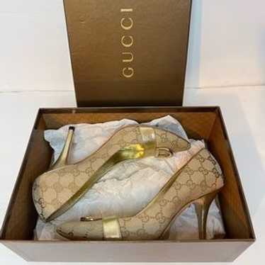 Gold Gucci Heels Size 8 - Gem
