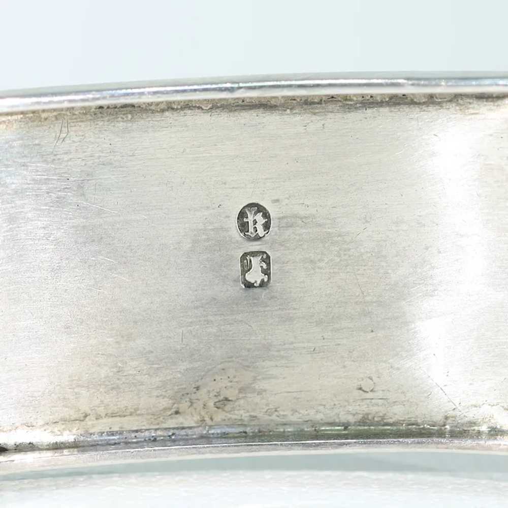 Victorian Silver Buckle Bangle, Dtd. 1884 - image 11