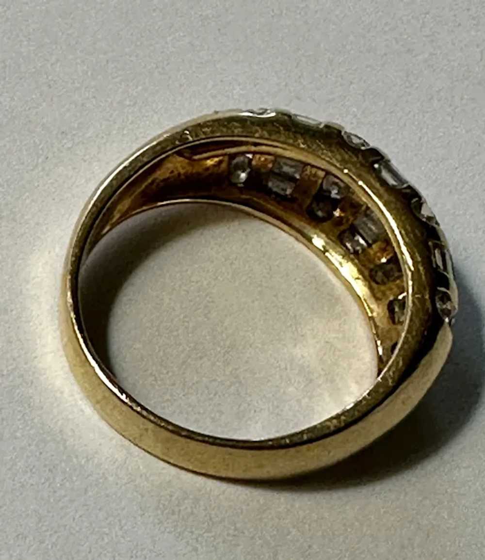18k Gold & Diamond Cocktail Ring - image 10