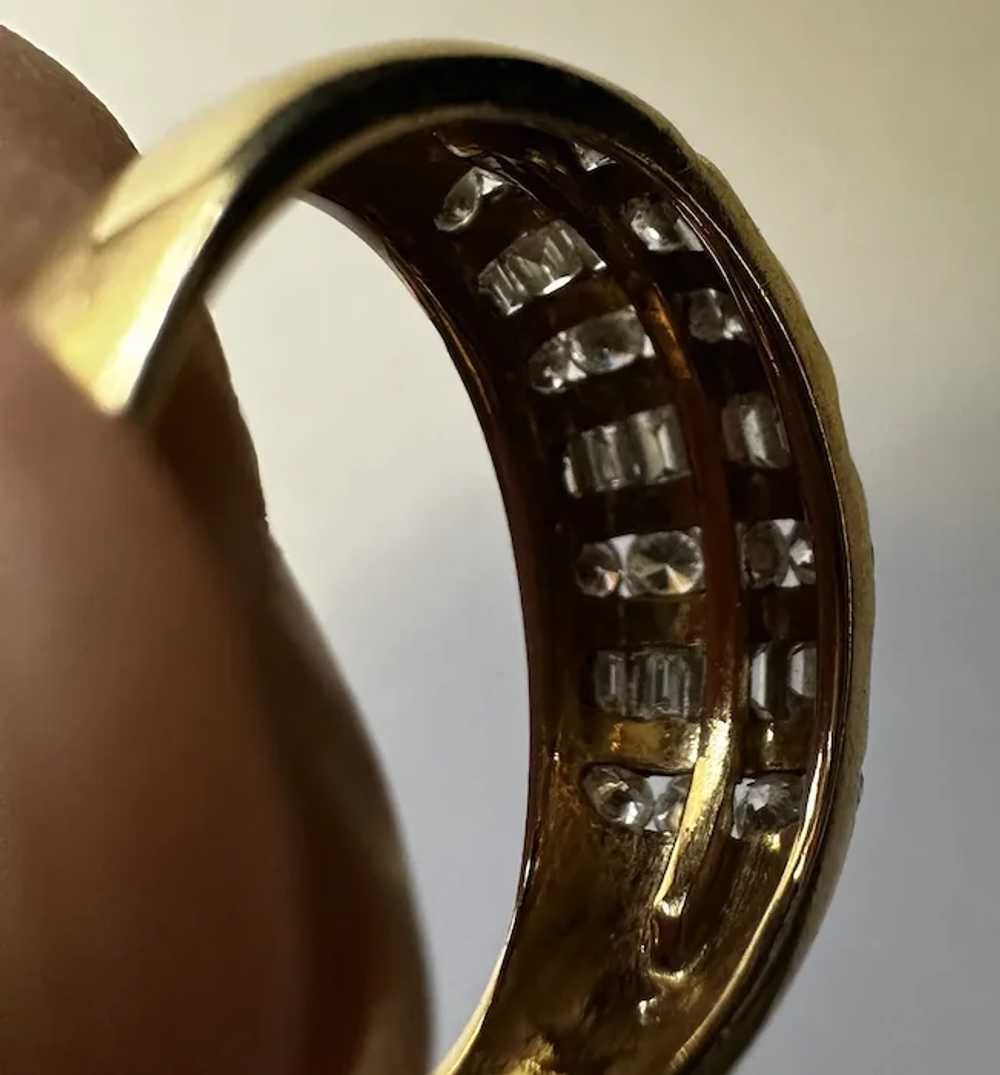 18k Gold & Diamond Cocktail Ring - image 6