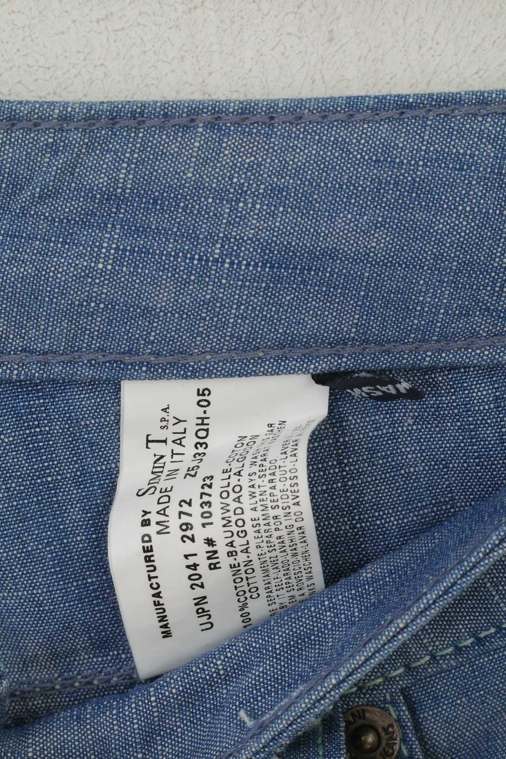 Armani Armani Jeans Women 27 Trousers Blue Cotton… - image 3
