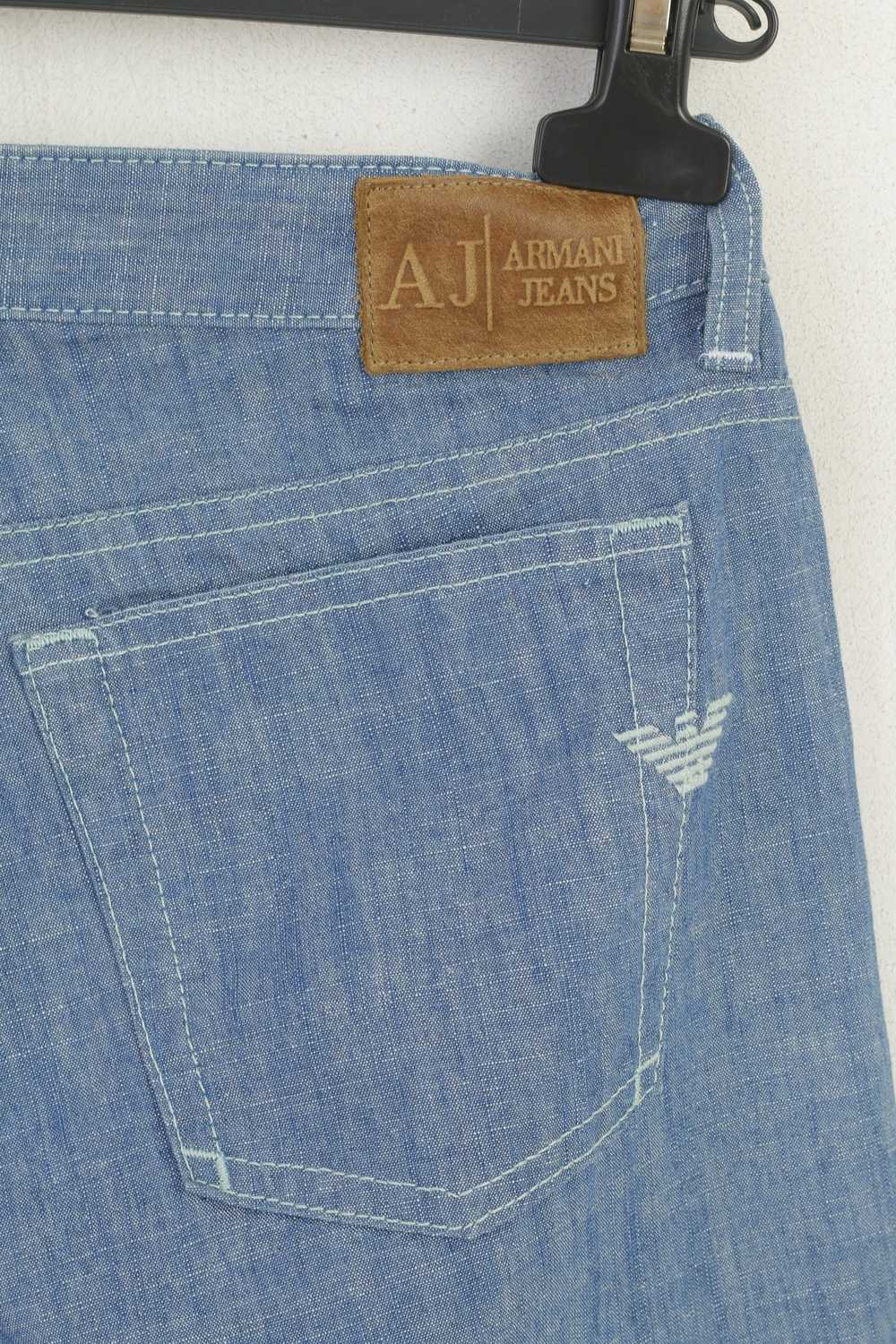 Armani Armani Jeans Women 27 Trousers Blue Cotton… - image 6