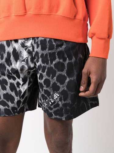 Aries Aries Arise leopard animal print swim shorts