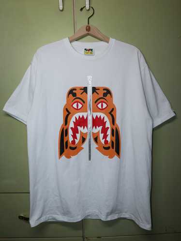 Bape tiger cheap shark t shirt