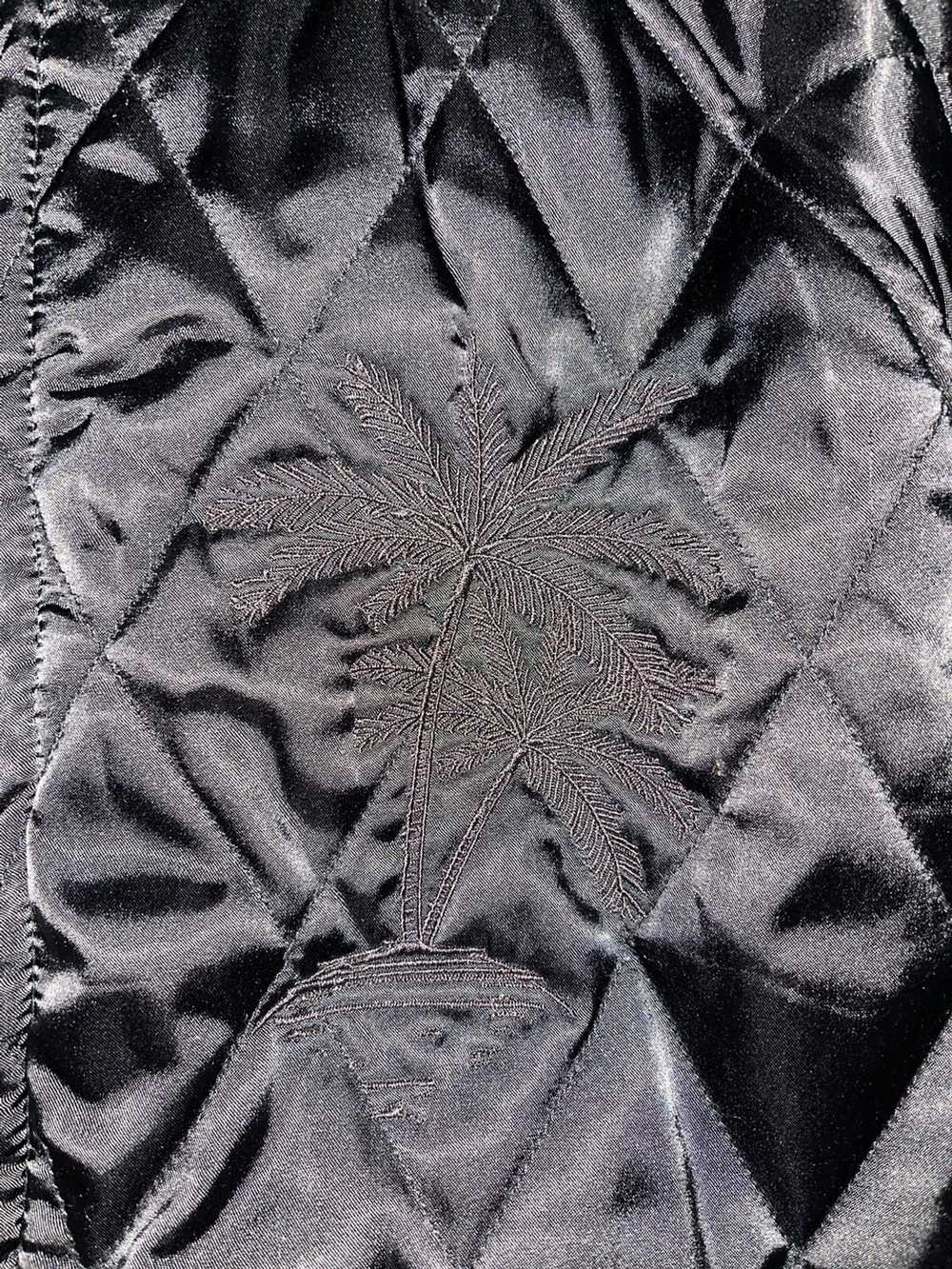 Stussy Stussy Black Quilted Bomber with Palm Tree… - image 3