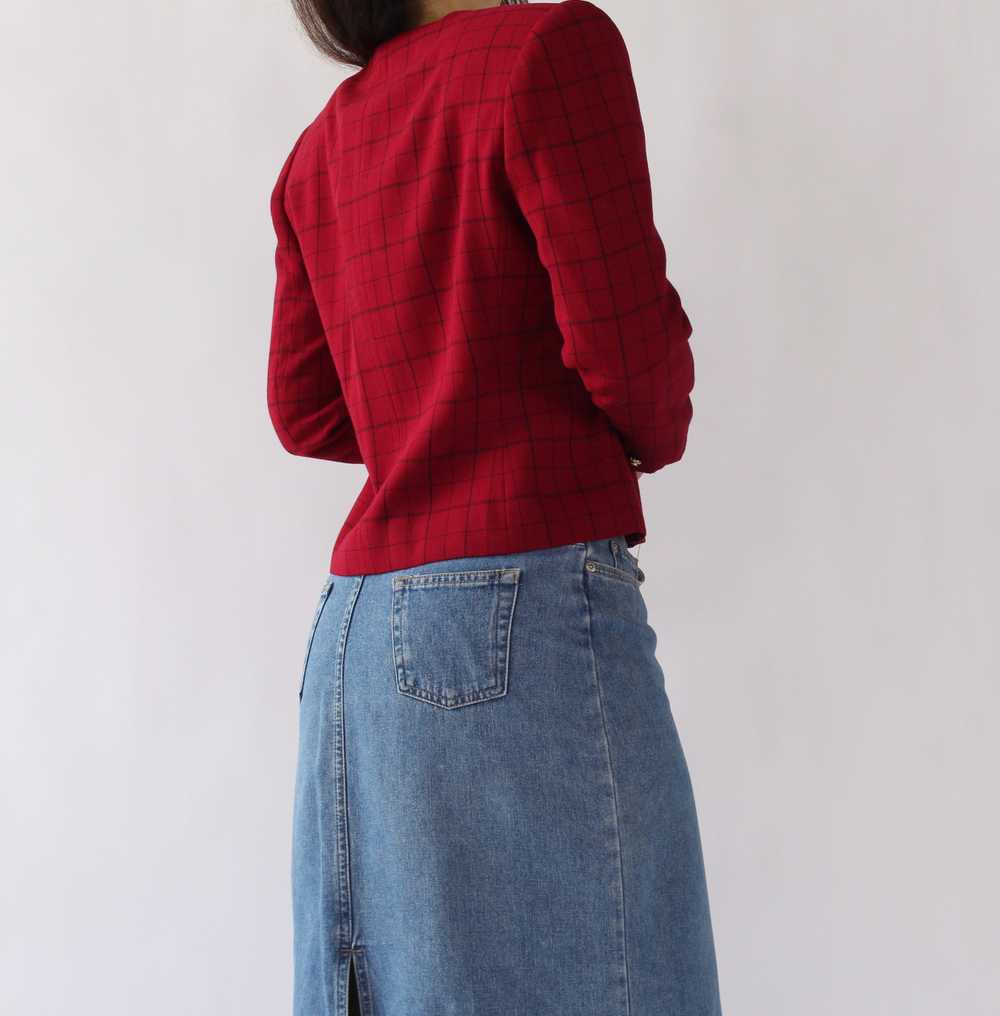 90s Raspberry Cropped Jacket - image 3