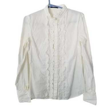 Elie Tahari Elie Tahari S Long Sleeves Ruffle Fro… - image 1