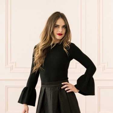 Other Rachel Parcell XS Ponte Long Bell Sleeve Cr… - image 1