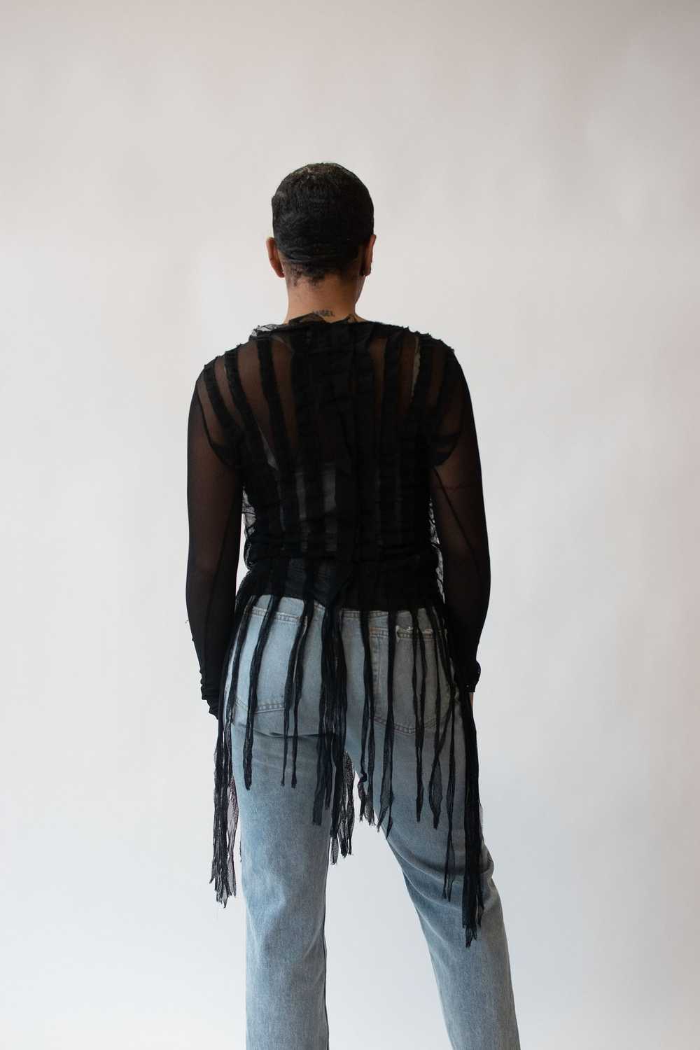 Black Mesh Shirt | Jean Paul Gaultier - image 3