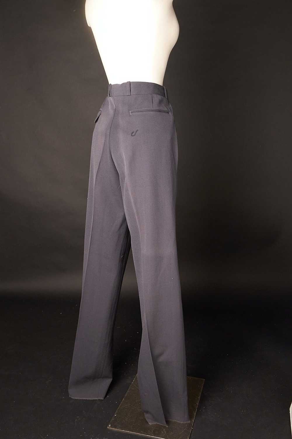 Vintage Deadstock 1980s Gray Wool Slacks Trousers… - image 6