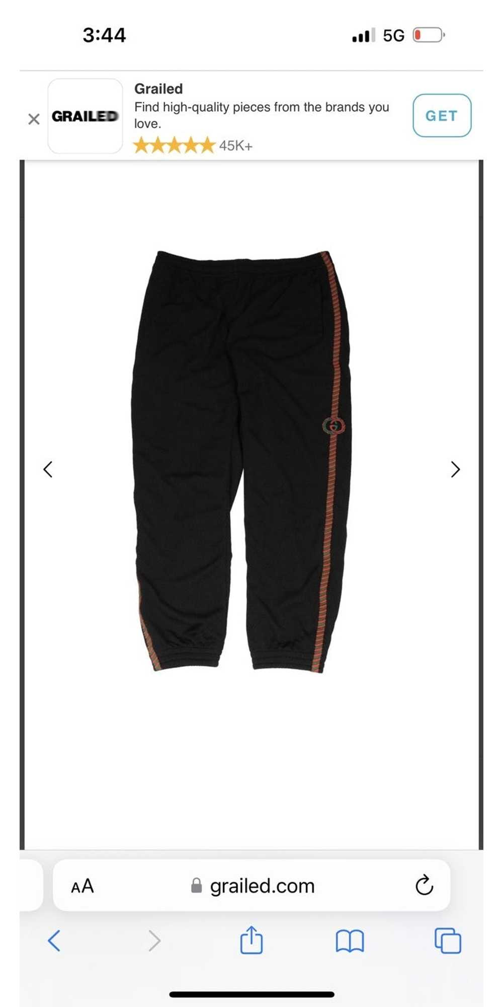 GU Gucci track pants with side stripe - image 5