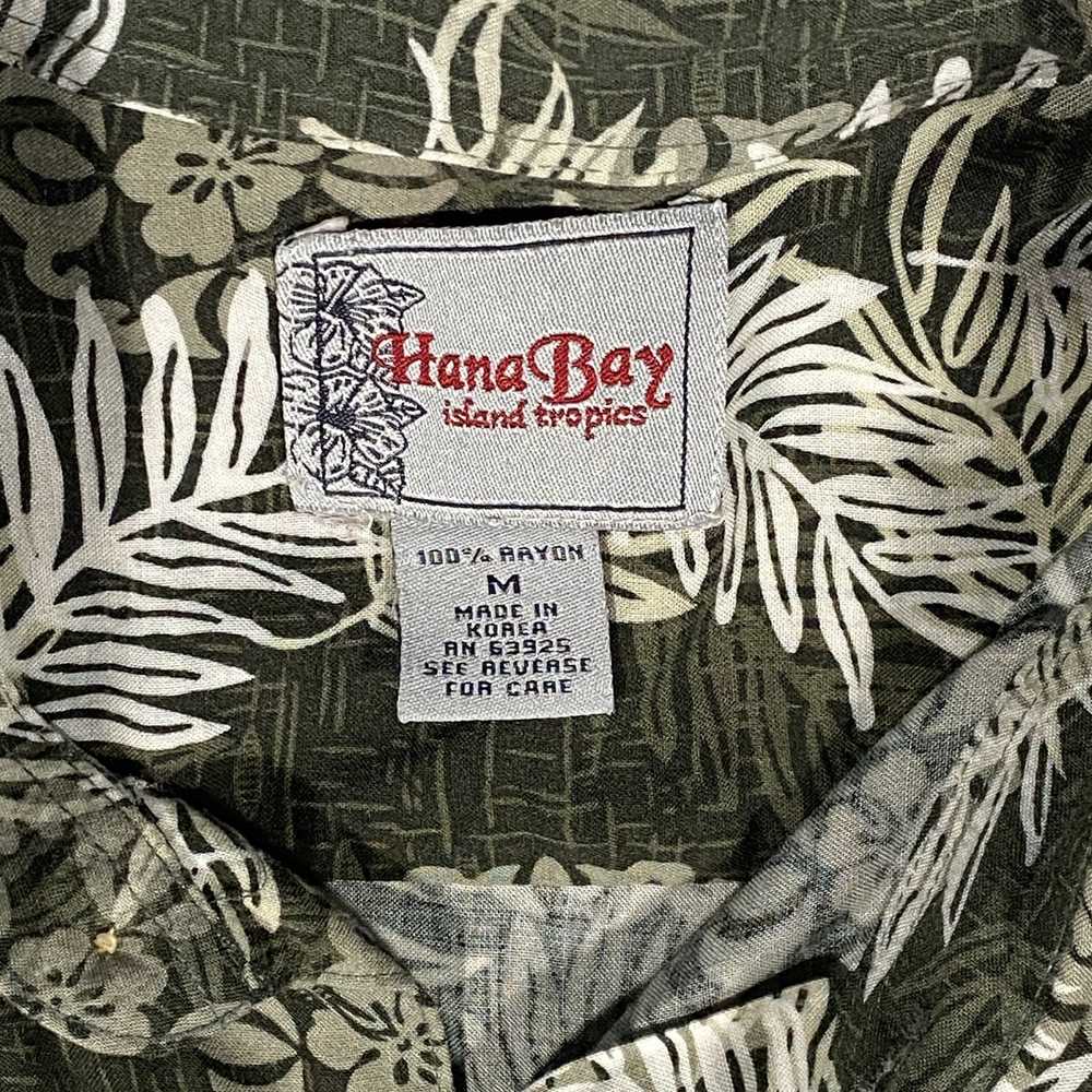 Hawaiian Shirt Hana Bay Mens Shirt Size L Green F… - image 2