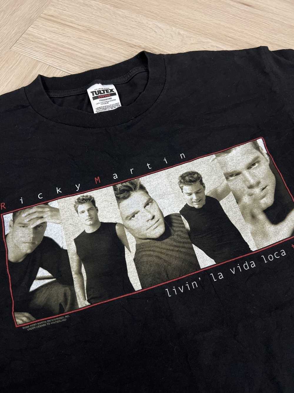 Band Tees × Vintage Vtg 90s Ricky Martin Livin La… - image 2