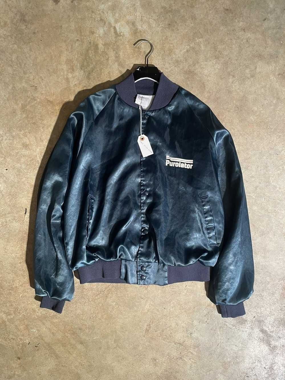 Auburn Sportswear Silky Satin 70’s Bomber Jacket - image 1