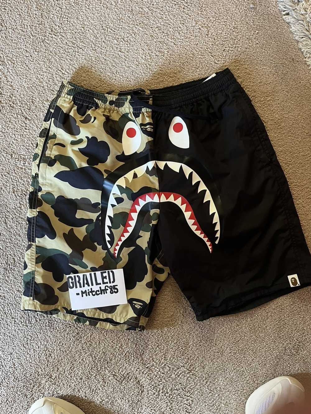 Bape Bape 1st Camo Shark Beach Shorts - image 1