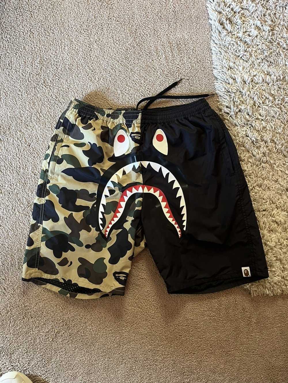 Bape Bape 1st Camo Shark Beach Shorts - image 2