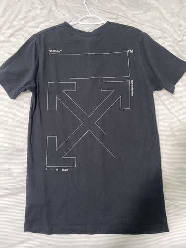 Off white unfinished outlet tee