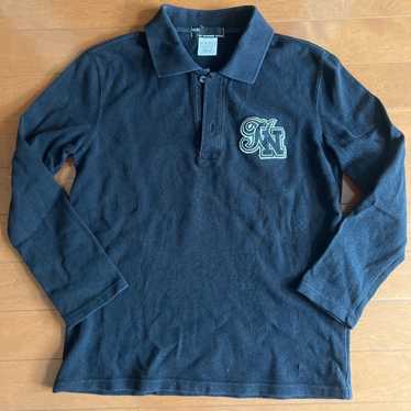 The long sleeve polo shirt midnight blue - The Nines