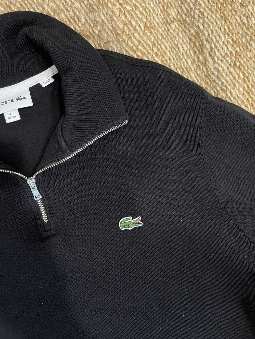 Lacoste Lacoste quarter zip in black - image 3