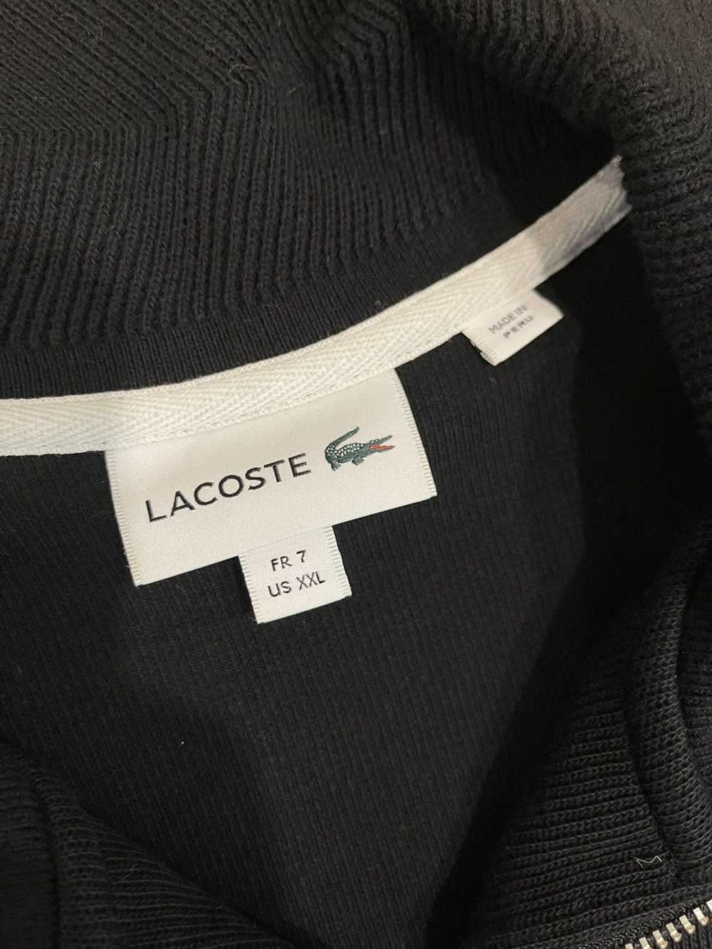 Lacoste Lacoste quarter zip in black - image 4