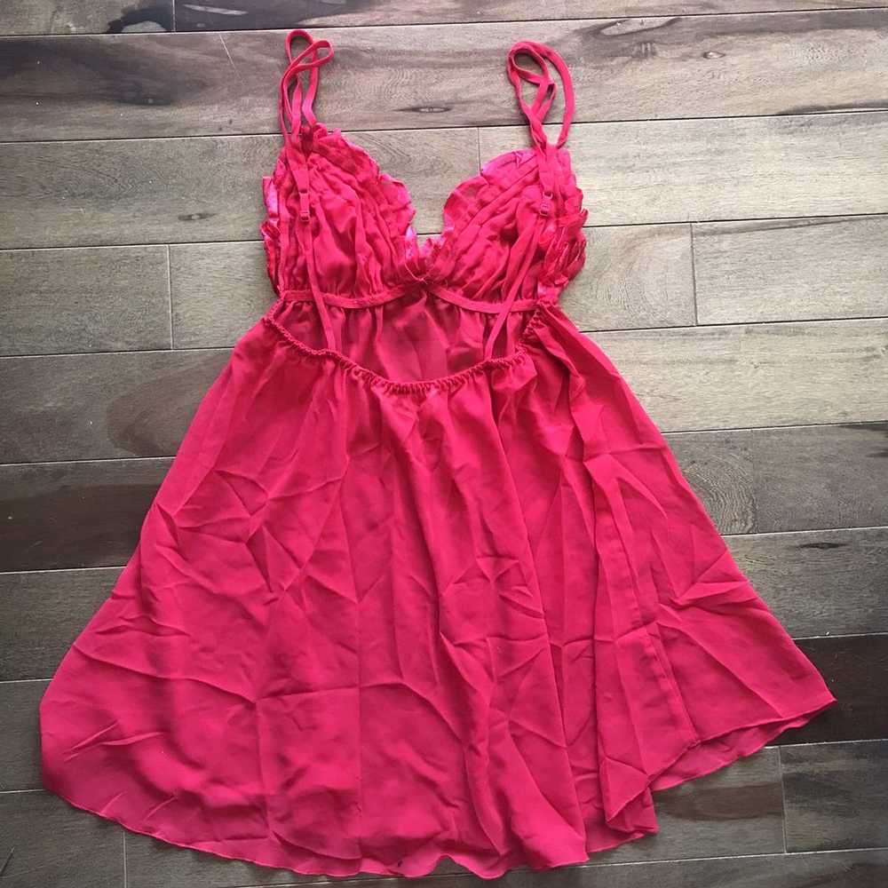 Victoria's Secret Victoria’s Secret Chemise Red V… - image 1