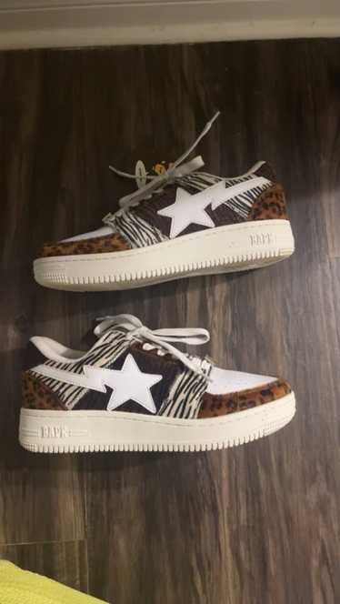 Bape Bapesta low M2 animal print