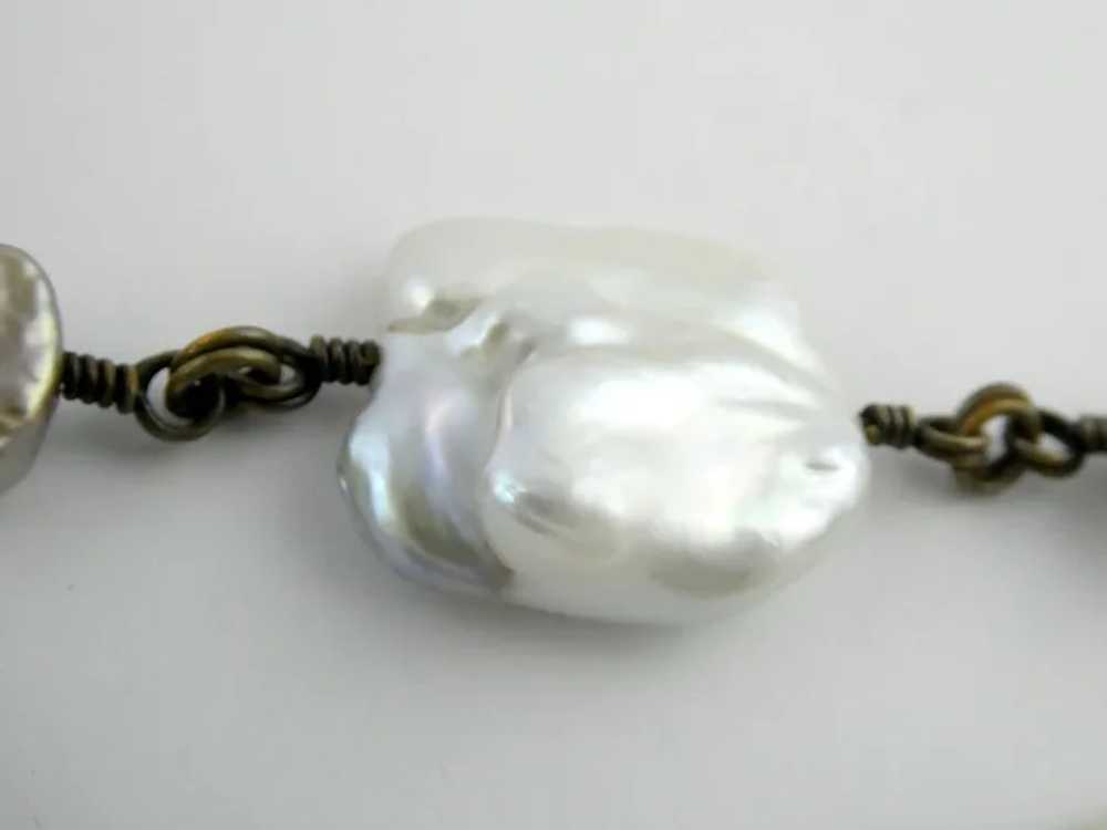 Stephen Dweck Bronze Baroque Cultured Pearl and S… - image 12