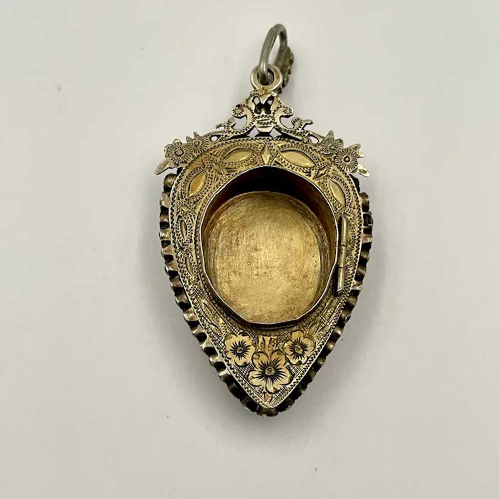 Austro Hungarian Pendent Locket with A Porcelain … - image 6